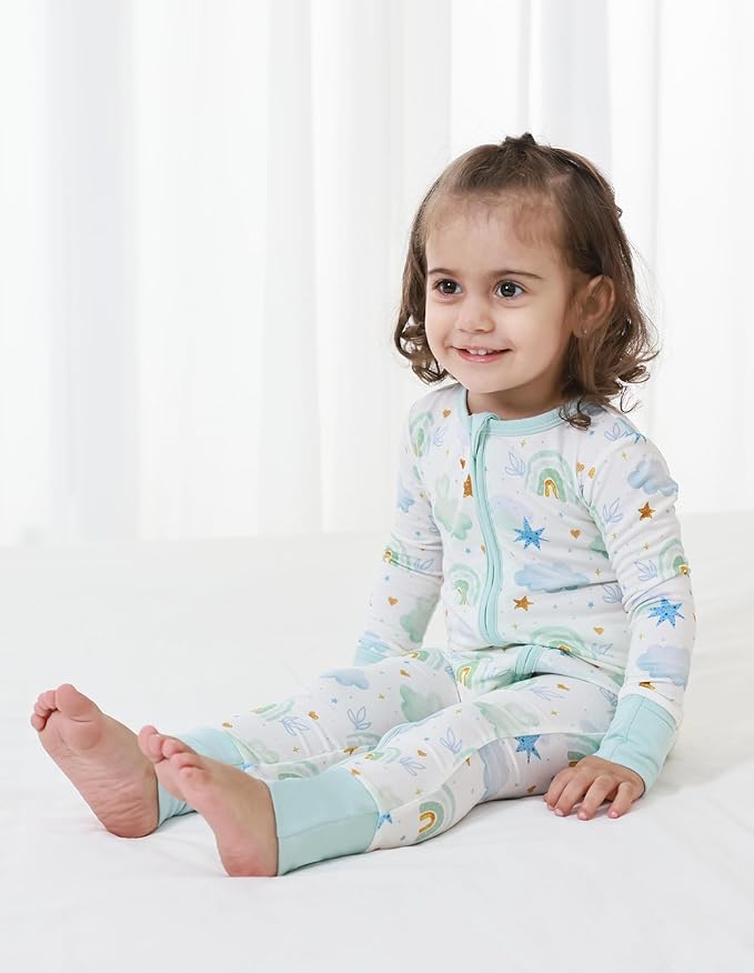 Baby Zippered Rompers Newborn Pajamas Sleepers Long Sleeve Jumpsuits Infant Zipper Romper-Viscose from Bamboo