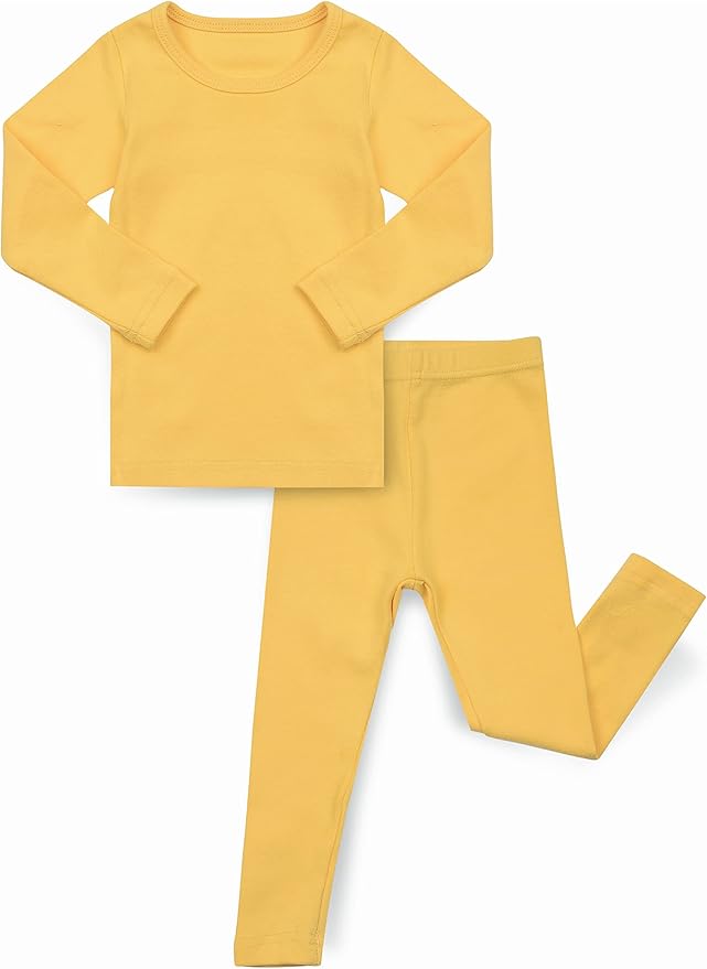 AVAUMA Baby Boys Girls Pajama Set Kids Toddler Snug fit Basic Cotton Sleepwear pjs for Daily