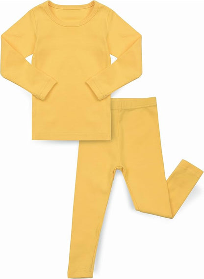 AVAUMA Baby Boys Girls Pajama Set Kids Toddler Snug fit Basic Cotton Sleepwear pjs for Daily