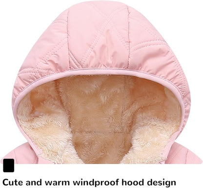 Baby girls winter coats toddler outerwear snow jackets infant boys warm clothes