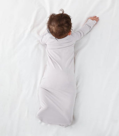 Baby Sleeper Gown Viscose from Bamboo Newborn Nightgowns Unisex Long Sleeve Sleep Sack