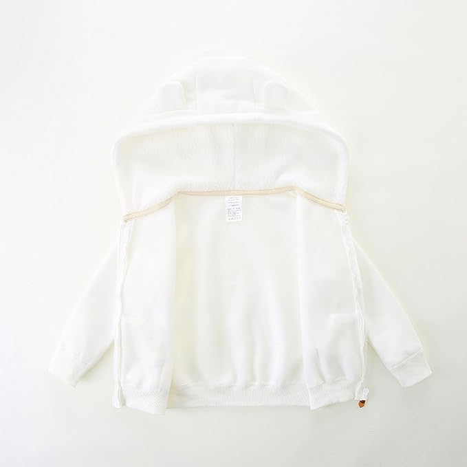 Baby Boy Girl Clothes Zip-Up Hoodies with Sherpa Lining Spring Fall Outerwear Coat