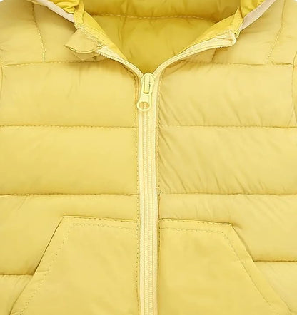 Toddler Winter Coats Puffer Padded Jacket Baby Boys Girls Bear Hoods Down Jacket Light Weight Infant Outerwear