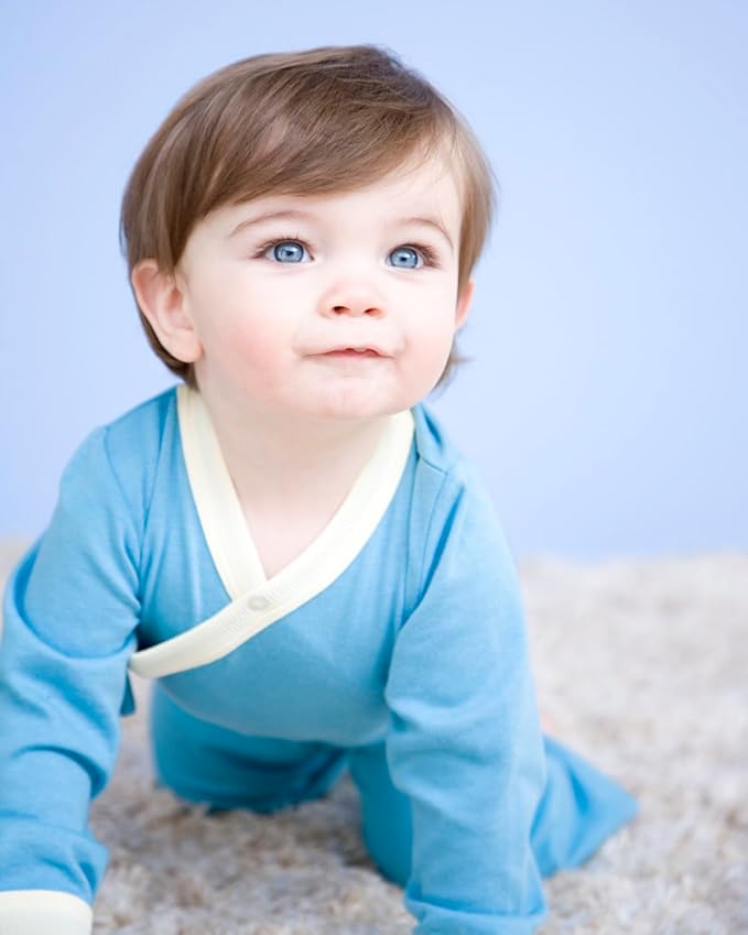 Babysoy Baby Kimono Wrap Around Onesie Bodysuit