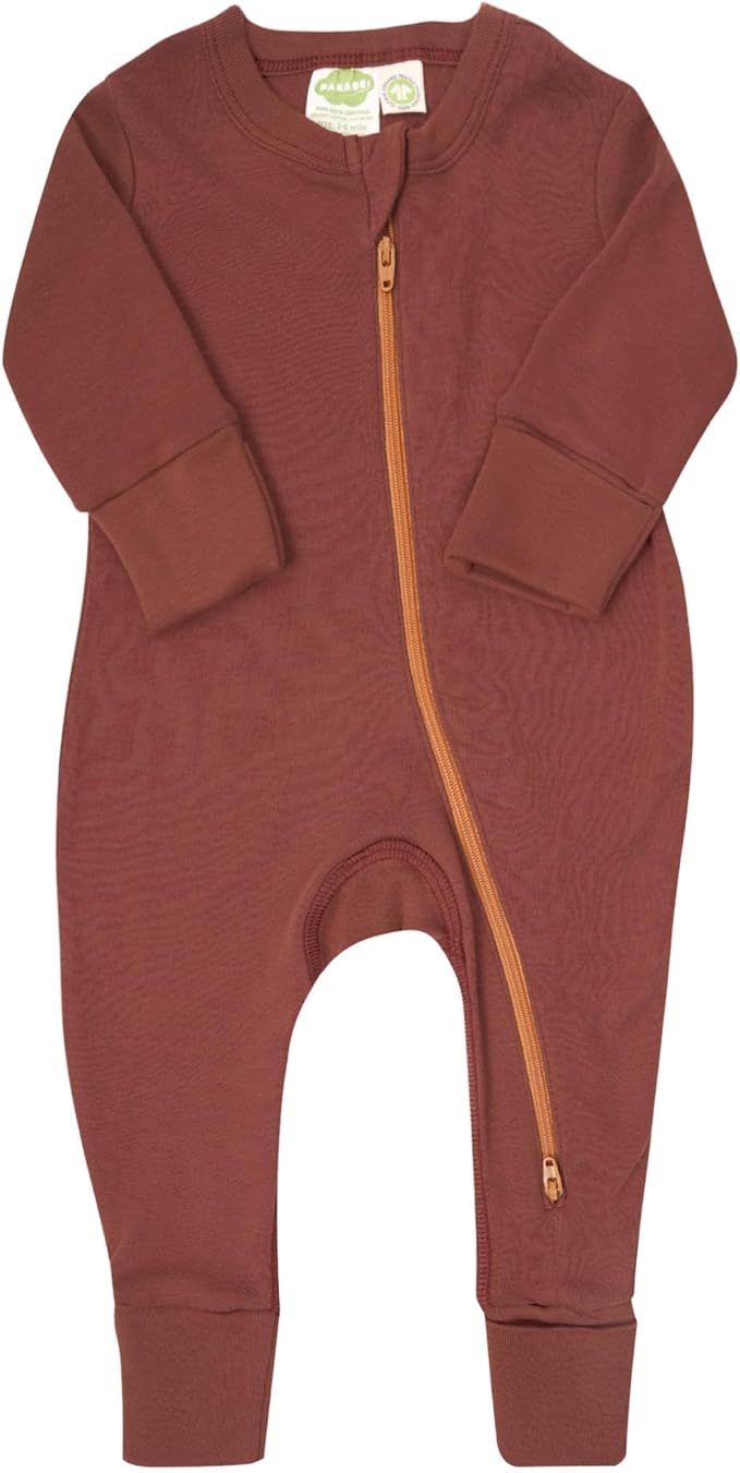 PARADE Organic Essentials '2-Way' Zip Romper - Long Sleeve