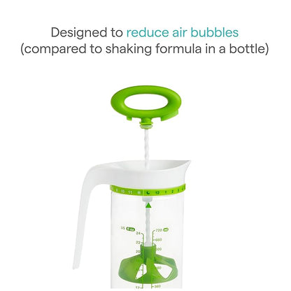 Munchkin Smart Blend Formula Mixing and Breast Milk Storage Pitcher, Mix and Store up to 24 Ounces, Green