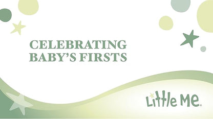 Little Me Clothes for Baby Girls 100% Cotton Scratch-Free Tag Footed One-Piece Romper and Hat Sleeper Set Preemie to 9 Months