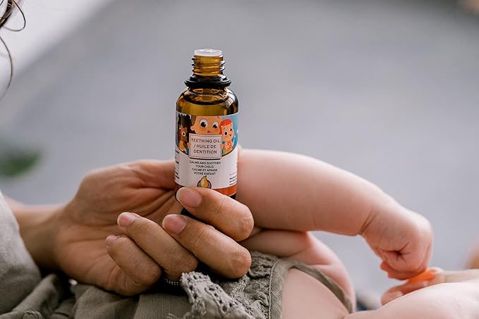 Punkin Butt Teething Oil - 2 oz - 100% Natural, for Babies - Proprietary Blend Includes Chamomile, Sunflower, Peppermint, and Clove - Baby Teething Relief with No Added Chemicals (2 Ounce)