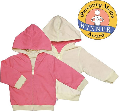 Babysoy Baby & Tot Unisex Reversible Zipper Hoodie Jacket