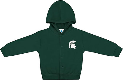 Creative Knitwear College Baby Snap Hooded Jacket - Team Logo, Multiple Colors, for Boys & Girls, (0-24 Months)