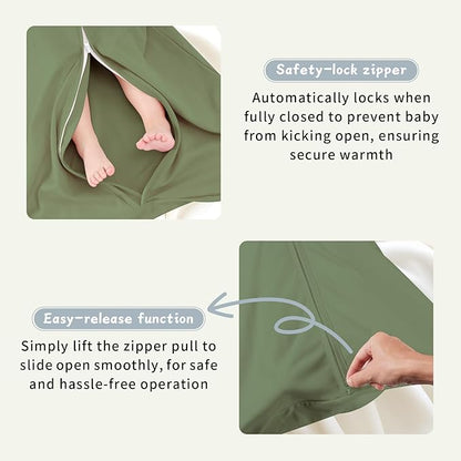 3 Pack Baby Sleep Sack 18-24 Months 100% Cotton TOG 0.5 Baby Sleeping Bag 2-Way Zipper Toddler Wearable Blankets Comfy Stretchy Summer Sleep Sacks