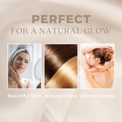 Sweet Almond Oil for Hair and Skin, 100% Pure and Natural Cold Pressed, Hexane Free, Skin Moisturizer, Nails, Massage, Carrier Oil