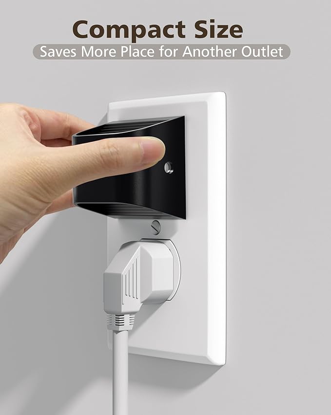 VOLISUN Night Lights Plug into Wall, 4 Pack Up and Down LED Night Light with Dusk to Dawn Light Sensor, 3000K Warm White Nightlight for Hallway, Bedroom, Bathroom, Kitchen Black