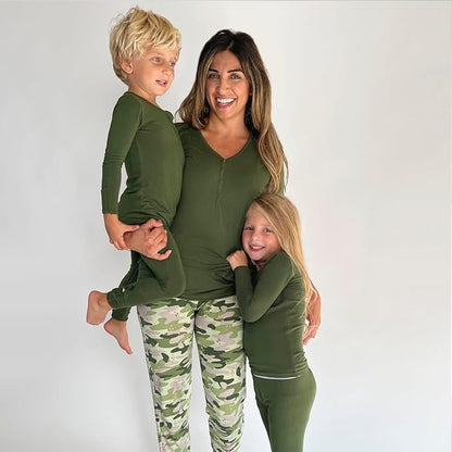 Bellabu Bear Convertible Footies for Baby Boys & Baby Girls, Family Matching Pajamas, Rayon from Bamboo