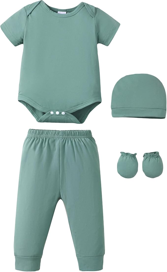 NZRVAWS Newborn Baby Boy Girl Clothes Unisex Preemie Infant Must Have Pants Set Outfits 0-18 Months 20 Pcs Essentials Gift