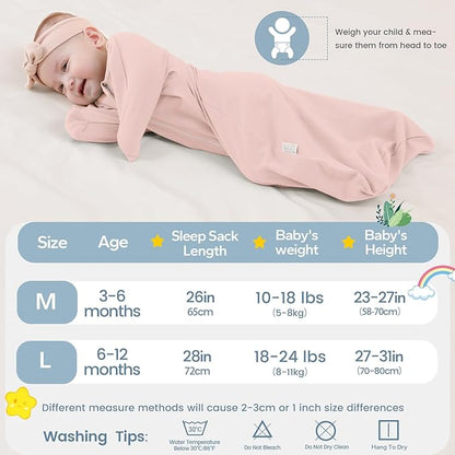 ZIGJOY Baby Transitional Swaddles for Newborns: 0.5 Tog Arms Up Sleep Sack 3-6-12 Months Soft Cotton Shark Fin 2 Way Zipper