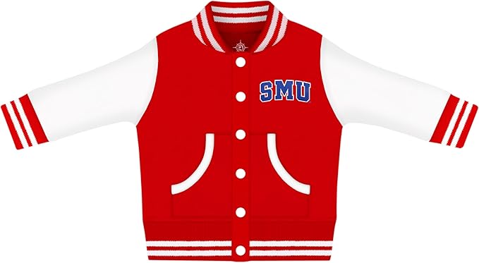 Creative Knitwear College Baby Varsity Jacket Lightweight - Team Logo, Multiple Colors, Unisex, (0 Months - 4T)