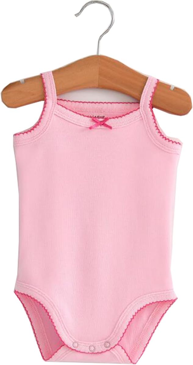 Girls Spaghetti Strap Bodysuit Sleeveless Tank Top Cotton One-Pieces Pack of Summer Baby Clothes Outfit