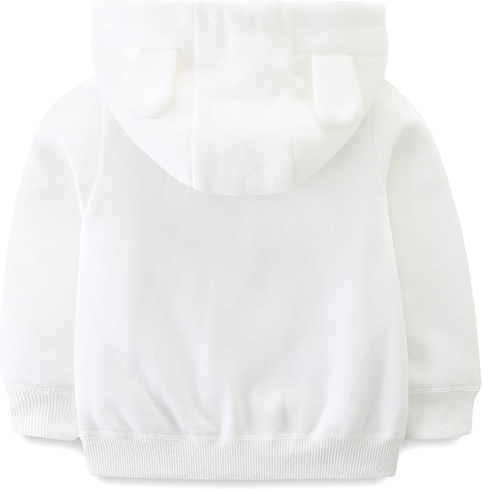 Baby Girls Boys Warm Adorable Hooded Zip Coat for Fall Spring Outerwear 3-24M Kids Jacket