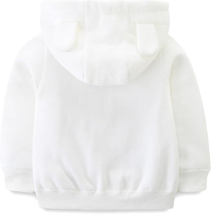 Baby Girls Boys Warm Adorable Hooded Zip Coat for Fall Spring Outerwear 3-24M Kids Jacket
