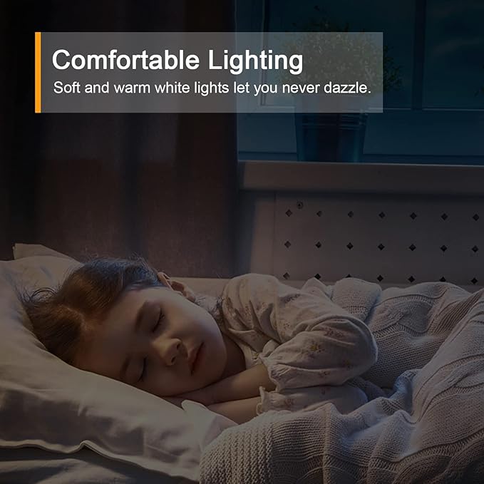 Lyridz Rechargeable Motion Sensor Night Light, Cool White LED Stick-on Closet Light with Dusk to Dawn Sensor, 1-20LM Stepless Adjustable Brightness for Bedroom, Wall, Kitchen, Stairs, Hallway, 2-Pack