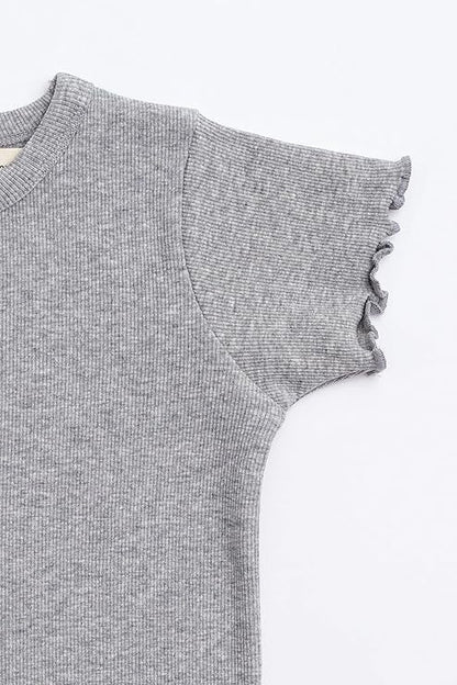 Monica + Andy Crewneck Tee, 100% Organic Cotton Clothes for Girls & Boys, Printed T-Shirt Sizes for Kids, Toddler & Baby