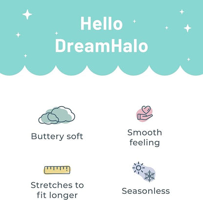 Baby Girl Bodysuit Dress Long Sleeve Twirl Dresses Bamboo Viscose Clothes with Snaps for Easy Diaper Changes