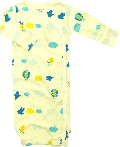 Babysoy Newborn Baby Kimono Wrap Around Snap Sleeper Gown Sack Bundler