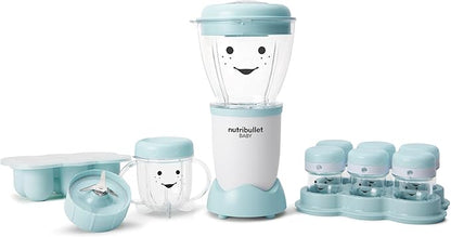 NutriBullet NBY-50100 Baby Complete Food-Making System,32-Oz,White,Blue,Clear,(Pack of 2)