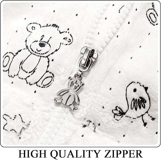 Toddler Fleece Jacket Baby Winter Coat Newborn Girl Hoodie Infant Boy Clothes 3T