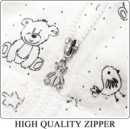 Toddler Fleece Jacket Baby Winter Coat Newborn Girl Hoodie Infant Boy Clothes 3T