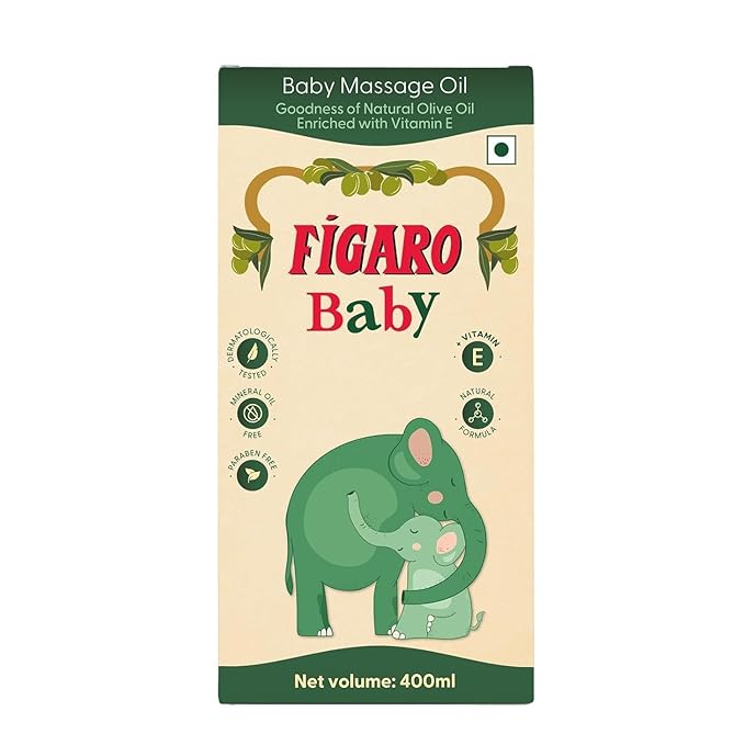 Fagreoo Baby Massage Oil with Goodness of Natural Olive oil enriched with vitamin E, Dermatologically tested, 400 ml