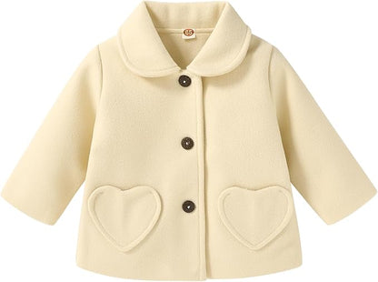 Baby Coats Fall Winter Kid Baby Girl Cloak Button Jacket Clothes Baby Outwear Clothes