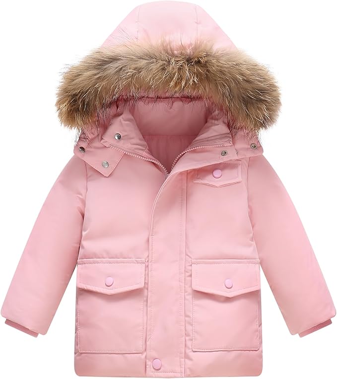 Toddler Winter Coat Baby Puffer Jacket Girl Hoodie Boy Snow Outerwear Clothes 5T
