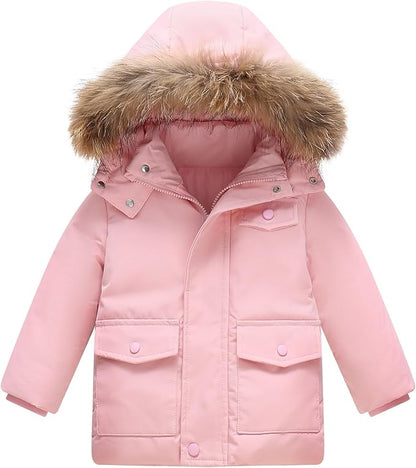 Toddler Winter Coat Baby Puffer Jacket Girl Hoodie Boy Snow Outerwear Clothes 5T