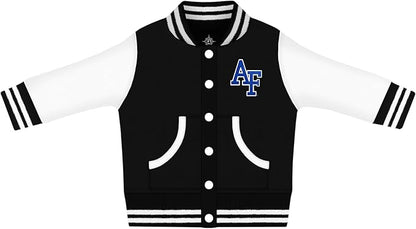 Creative Knitwear College Baby Varsity Jacket Lightweight - Team Logo, Multiple Colors, Unisex, (0 Months - 4T)