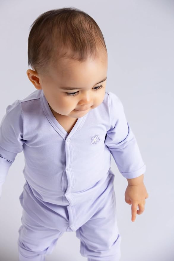 monica + andy On the Go Baby One Piece, 100% Organic Baby Clothes for Girls & Boys, Sizes For Preemie, Newborn, & Infant