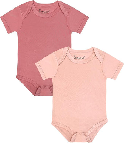 Jimonda Baby Bodysuits Rayon from Bamboo Short Sleeve Baby Boys Girls Rompers Soft Outfits Newborn Clothes