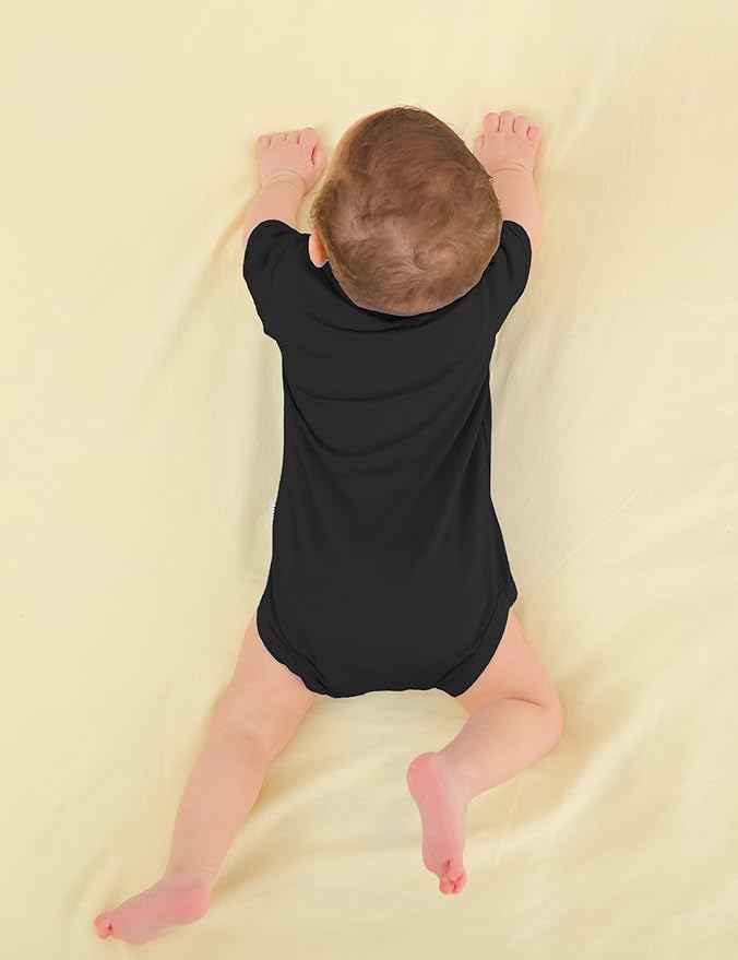 Jimonda Baby Bodysuits Rayon from Bamboo Short Sleeve Baby Boys Girls Rompers Soft Outfits Newborn Clothes