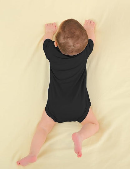Jimonda Baby Bodysuits Rayon from Bamboo Short Sleeve Baby Boys Girls Rompers Soft Outfits Newborn Clothes