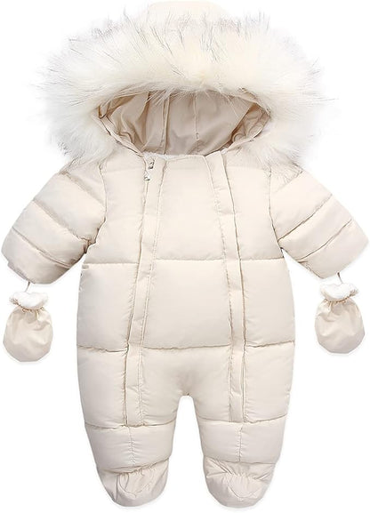 Baby Girl Winter Snowsuit Toddler Jacket Clothes For Boy Infant Jumpsuit Hoodied