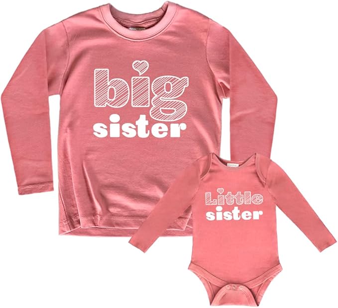 Unordinary Toddler Big Sister Little Sister Outfits Matching Shirts Sibling Gifts girls newborn baby set
