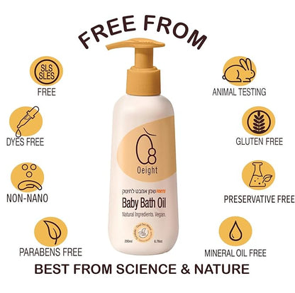 Baby Bath Oil Forte 100% Natural Active Ingredients Dead Sea Mineral