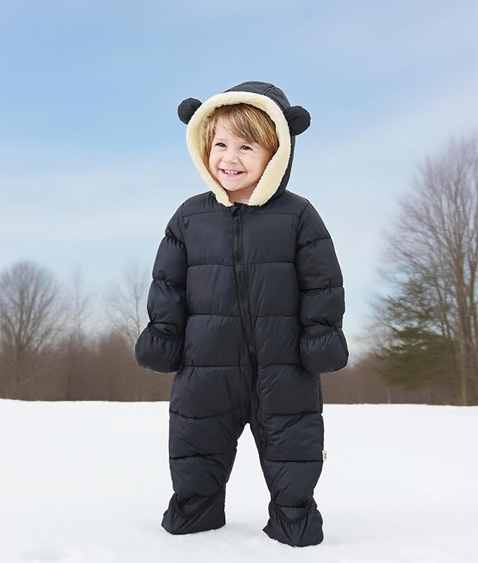 BFUSTYLE Baby Snowsuit 0-24 Months Winter Clothes Infant Boy Girl Puffer Jacket Newborn One Piece Coat with Hooded