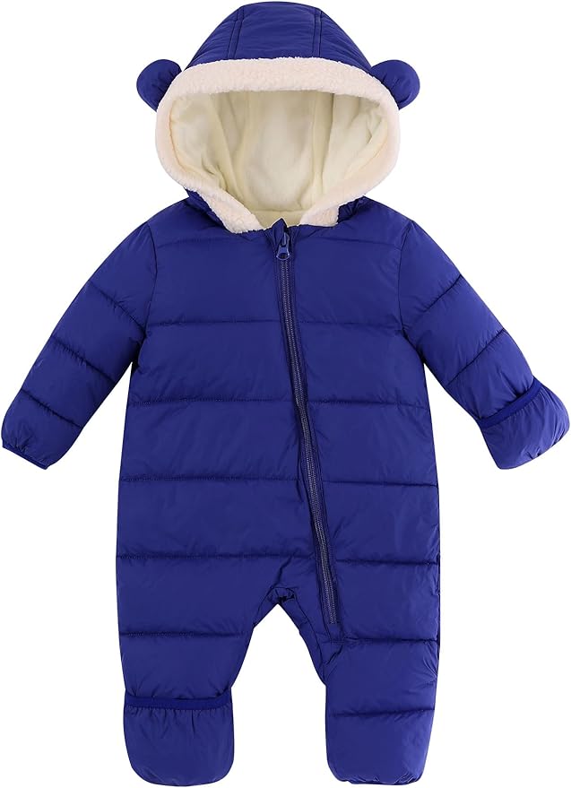 BFUSTYLE Baby Snowsuit 0-24 Months Winter Clothes Infant Boy Girl Puffer Jacket Newborn One Piece Coat with Hooded