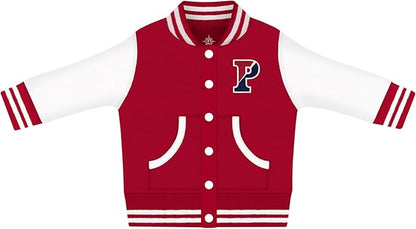 Creative Knitwear College Baby Varsity Jacket Lightweight - Team Logo, Multiple Colors, Unisex, (0 Months - 4T)