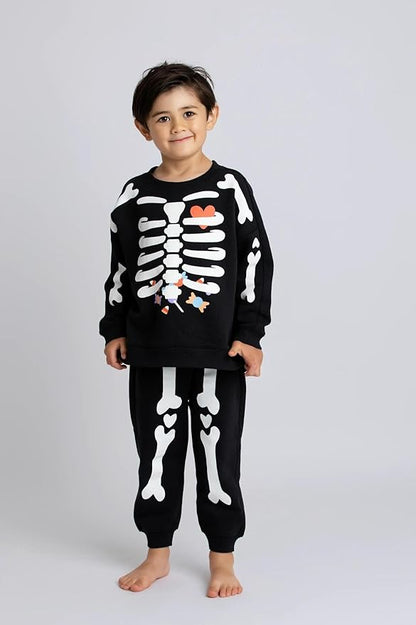 monica + andy Sporty Sweatsuit, 100% Organic Cotton Clothes for Boys & Girls, Outfit Sizes For Kids, Toddler & Infant