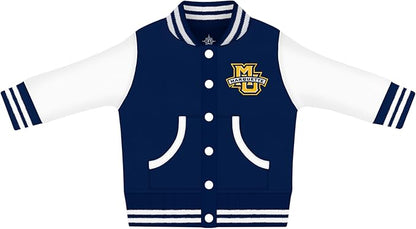 Creative Knitwear College Baby Varsity Jacket Lightweight - Team Logo, Multiple Colors, Unisex, (0 Months - 4T)