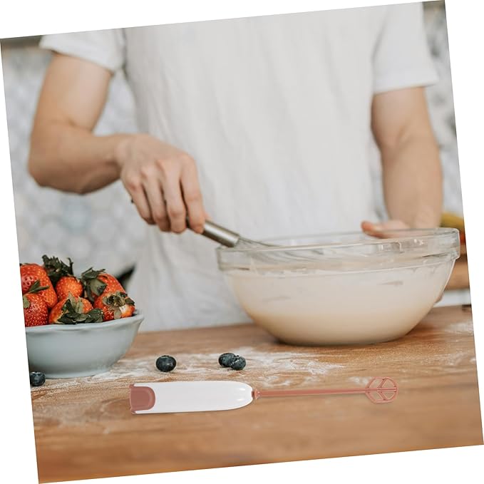 Luxshiny Electric Milk Powder Mixer Handheld with Extended Rod Portable Drink Stirrer for Formula Lightweight Battery Bottle Mixer for Busy Parents