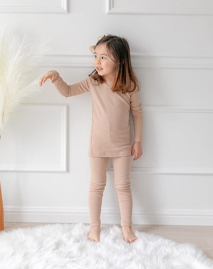 AVAUMA Baby Boys Girls Pajama Set Kids Toddler Snug fit Basic Cotton Sleepwear pjs for Daily